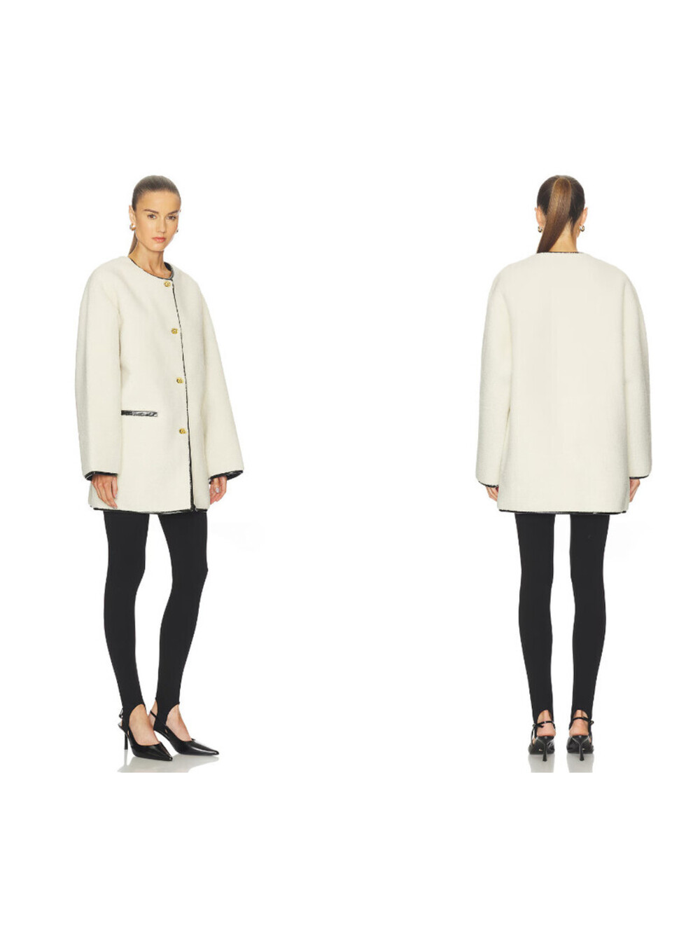Tularosa Kelly Coat Faux leather fabric size S NWT $329msrp